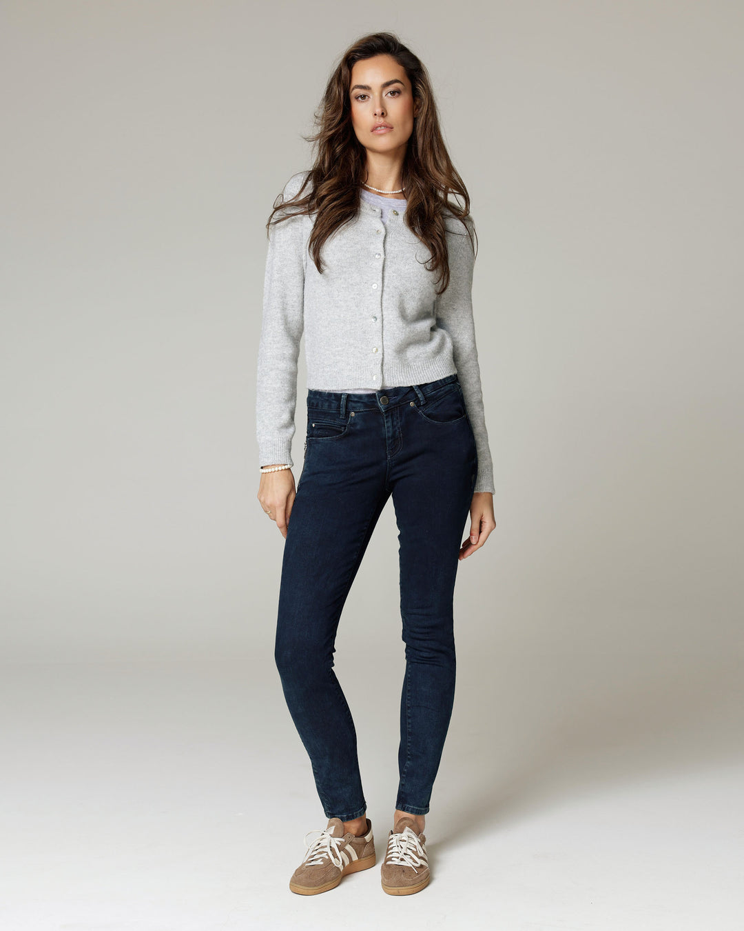 The Noemi, Blue-Black Overdyed Skinny Jeans