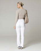 White Bootcut Flare Trousers | The Venezia
