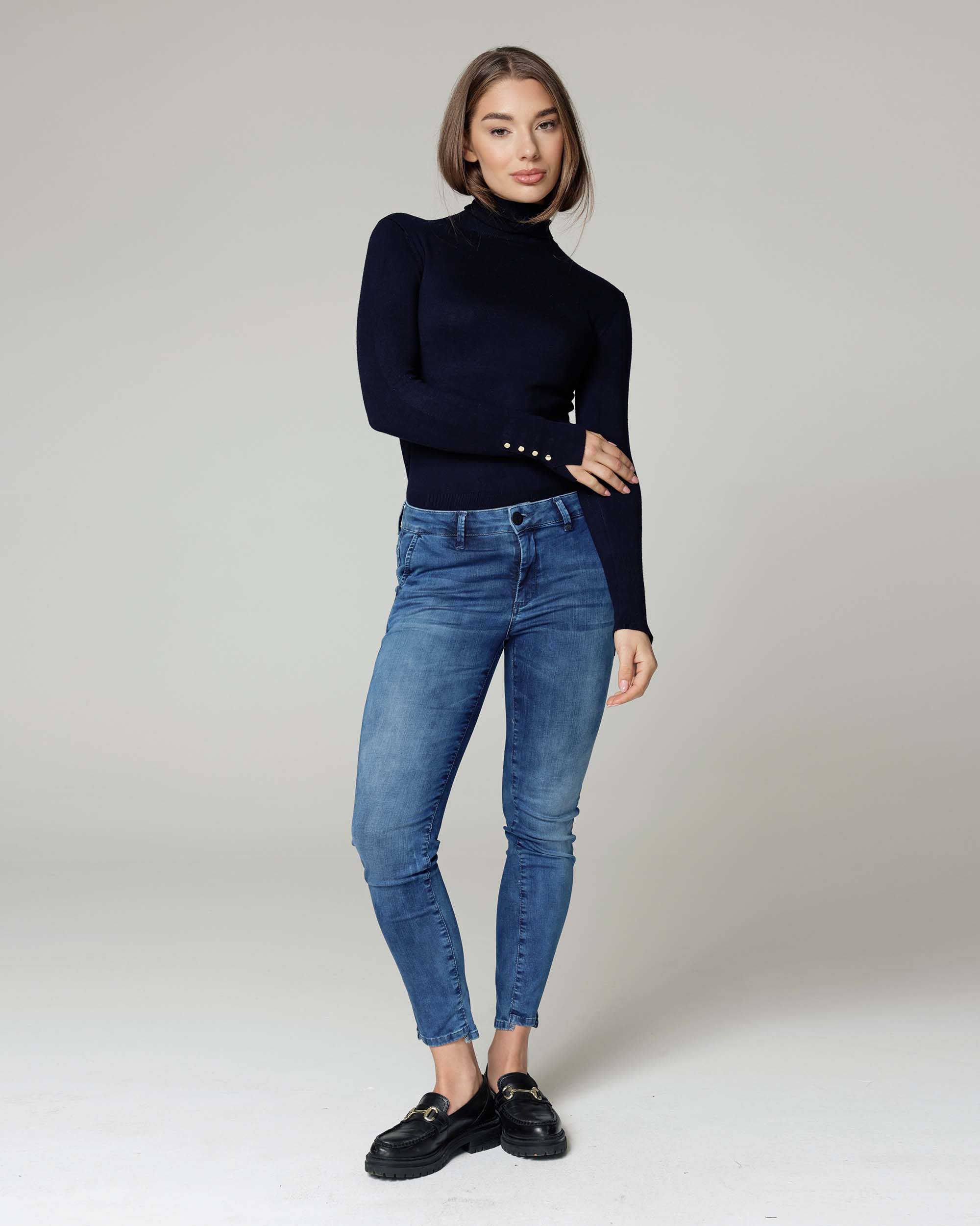 Soft Vintage Blue Skinny Jeans | The Nicky