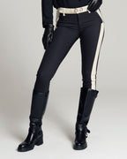 Black & Creme Stripe Skinny Trousers | The Bonita