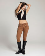 Vintage Cognac Skinny Jeans | The Manuela
