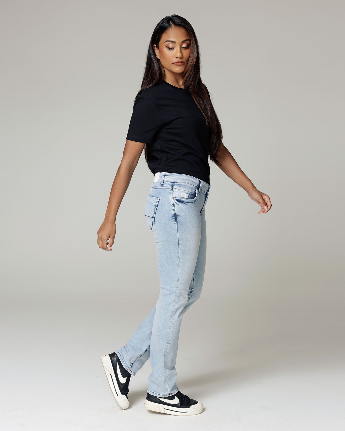 Superlight Vintage Skinny Jeans, The Diamond STR, side view