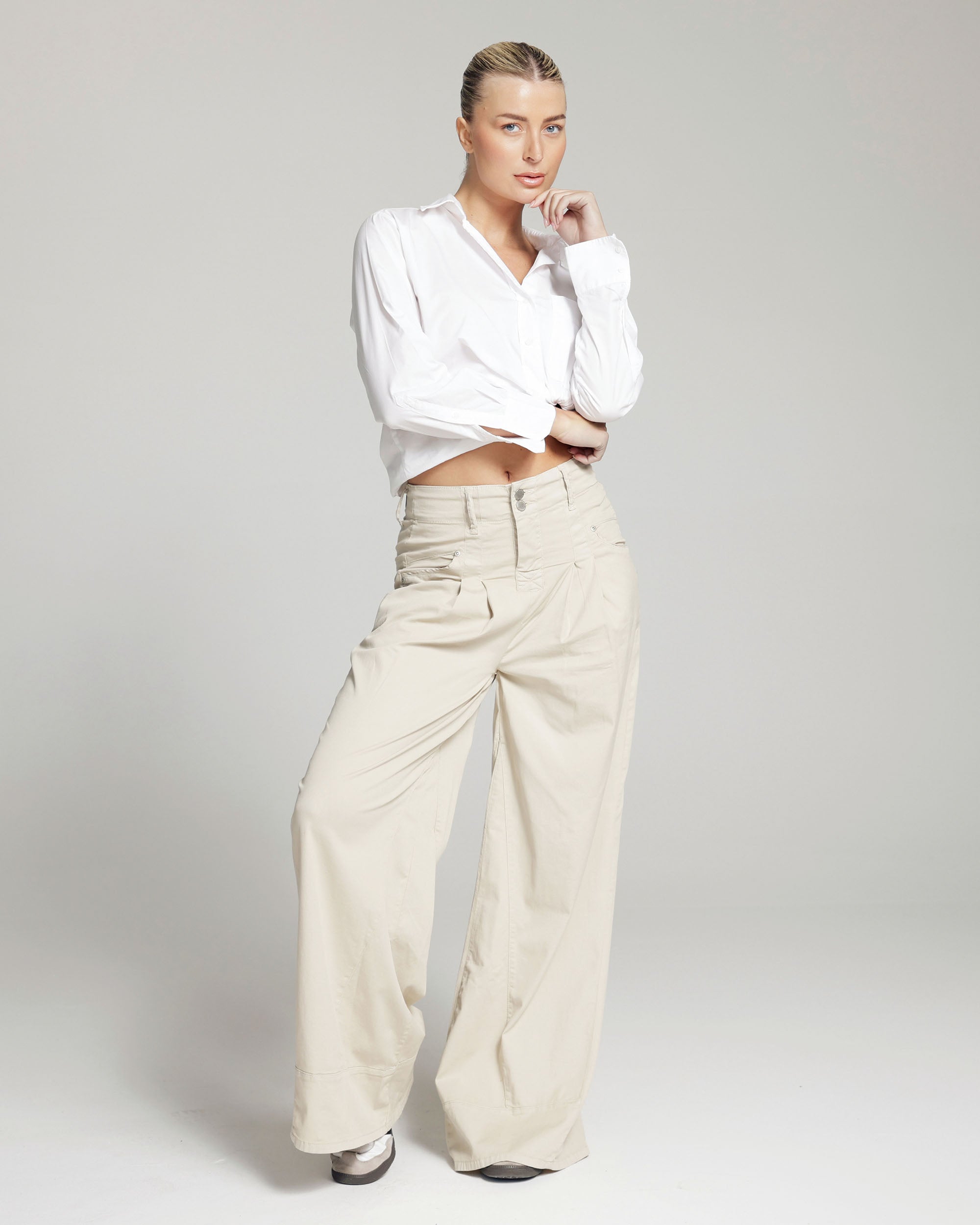 Sand Wide-Leg Pants | The Antonia