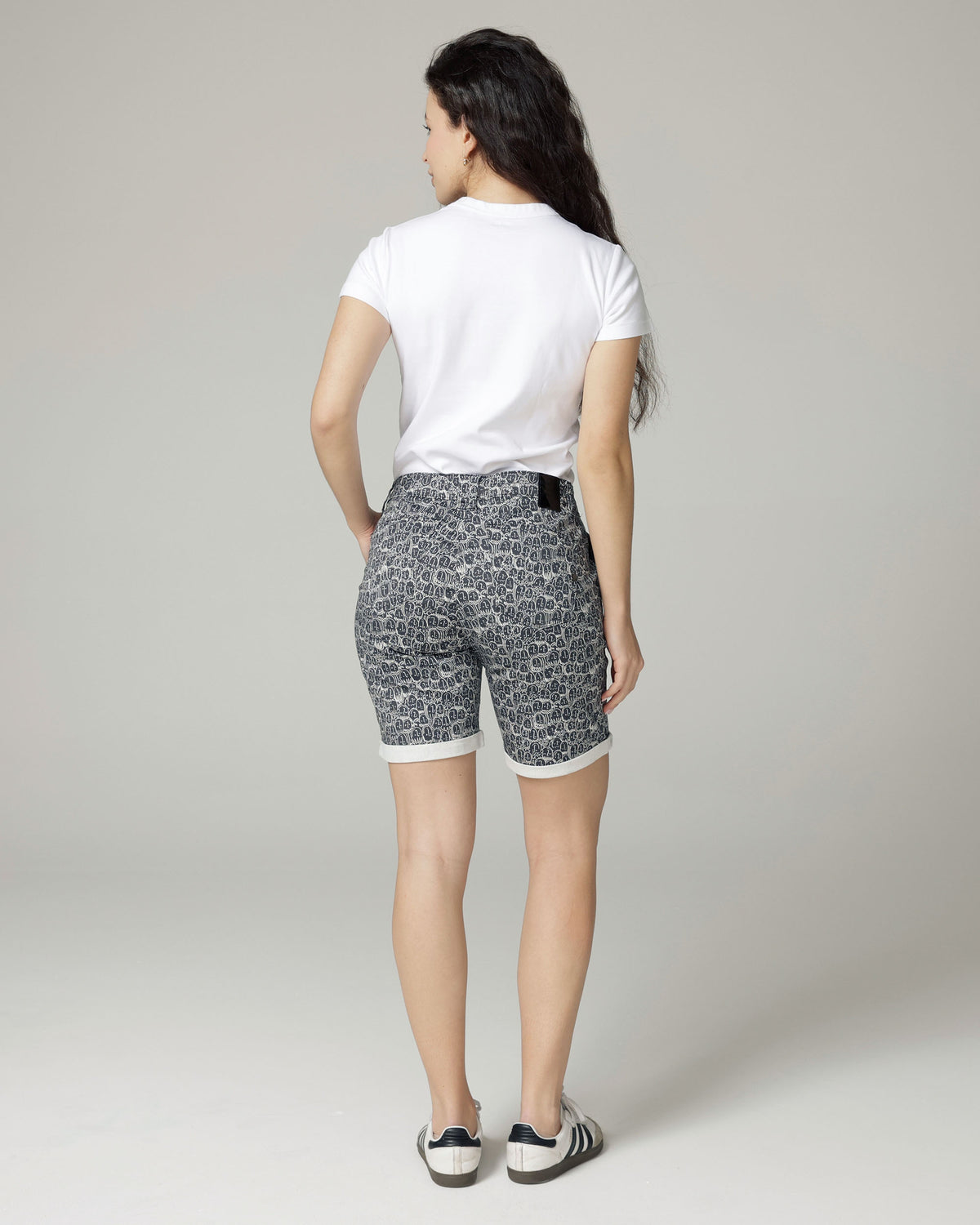 Faces of Summer Bermuda Shorts, The Naples, back view
