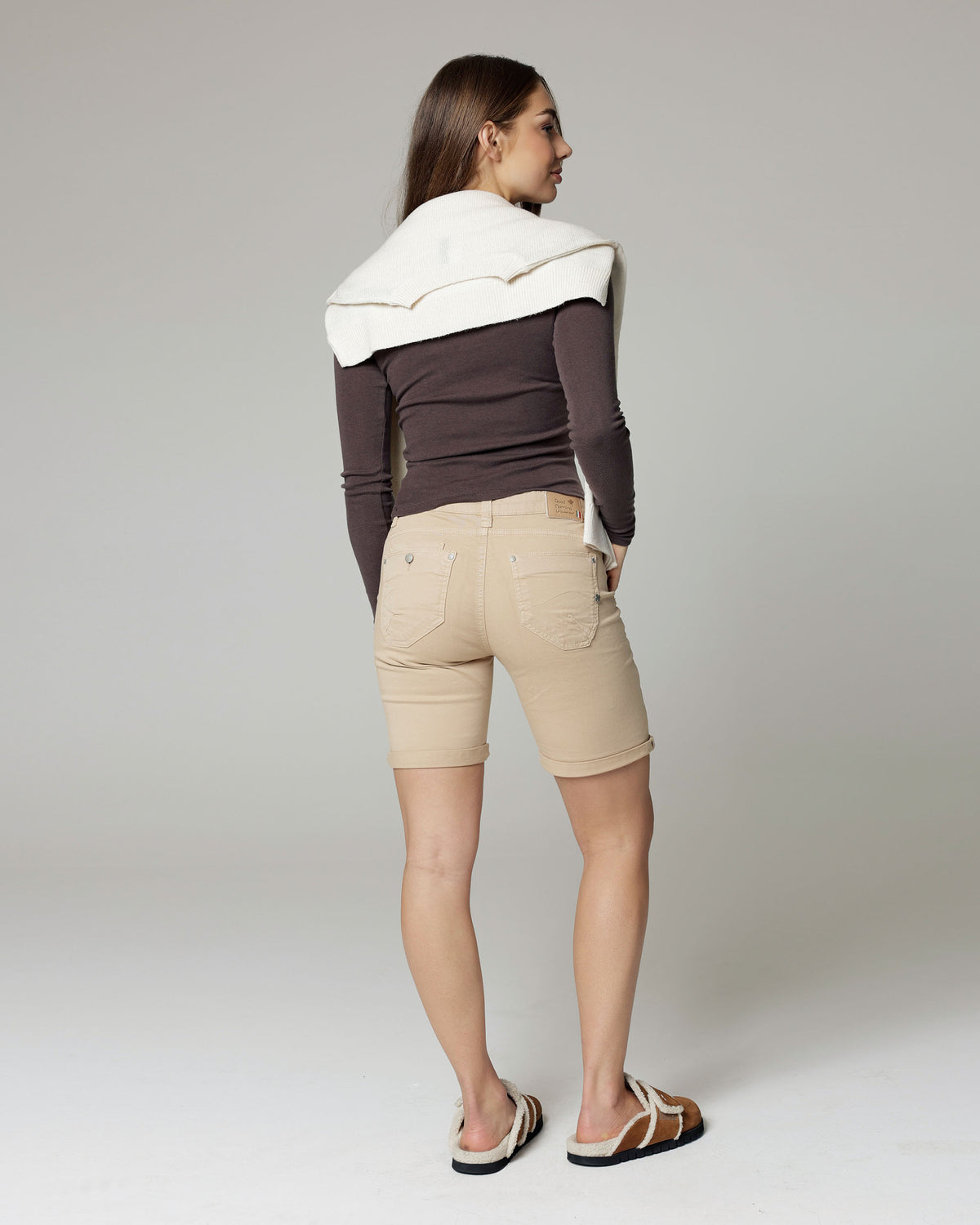 Wheat Chino Shorts, The Cherry, back view