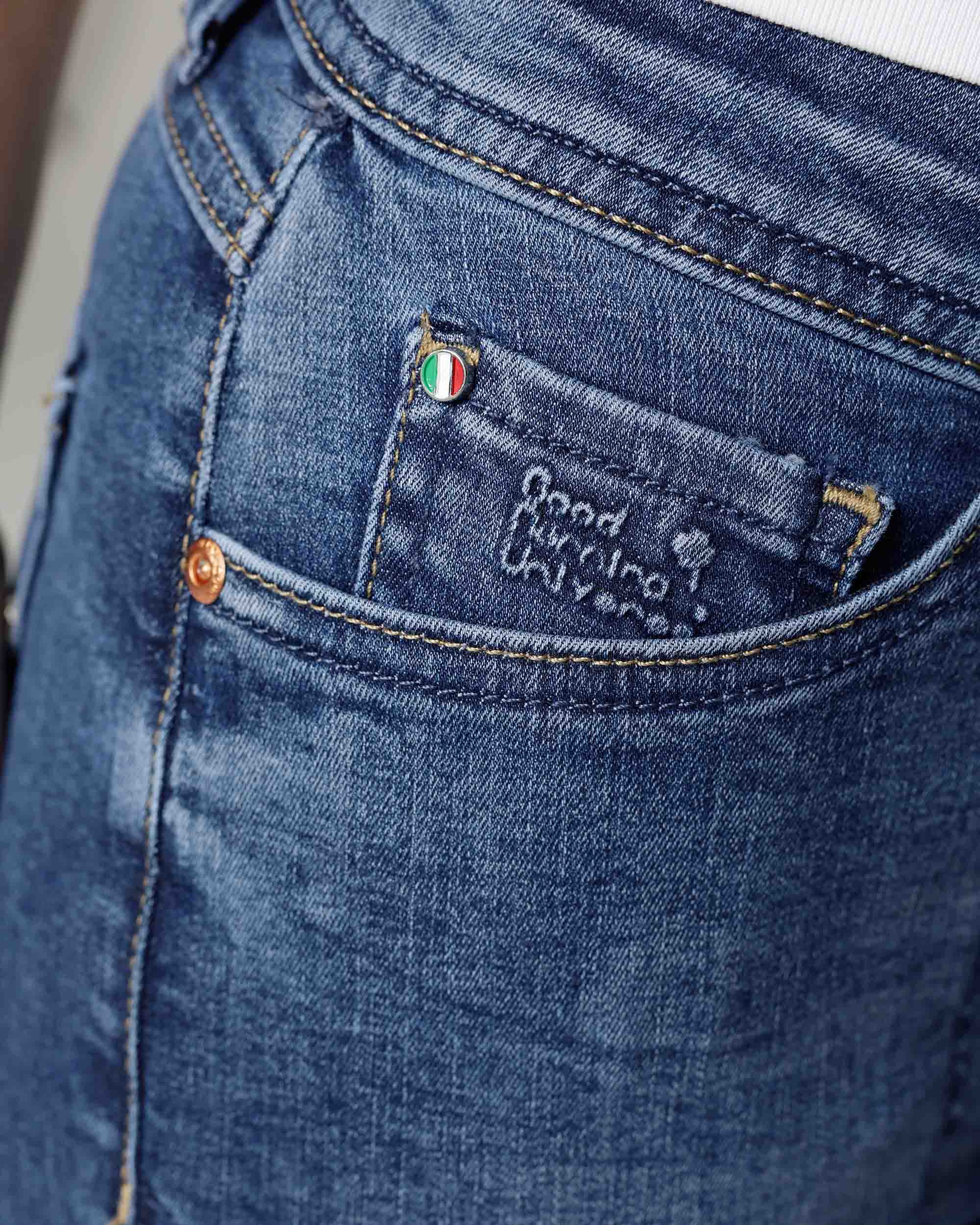 Dark Effect Wash Straight-Leg Jeans | The Messina