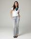 Grey Flare Mid-Rise Jeans | The Luna