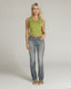 Grey Straight-Leg Mid-Rise Jeans | The Messina