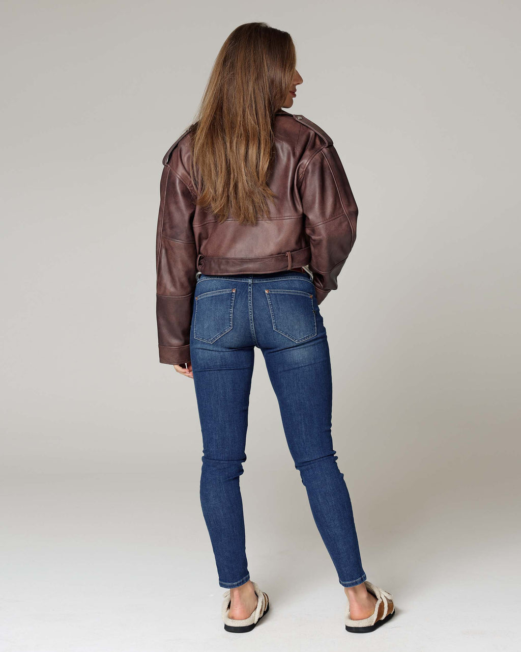 Mid Blue Skinny Jeans | The Sandra