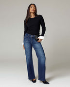 Dark Blue Straight Jeans | The Lolita