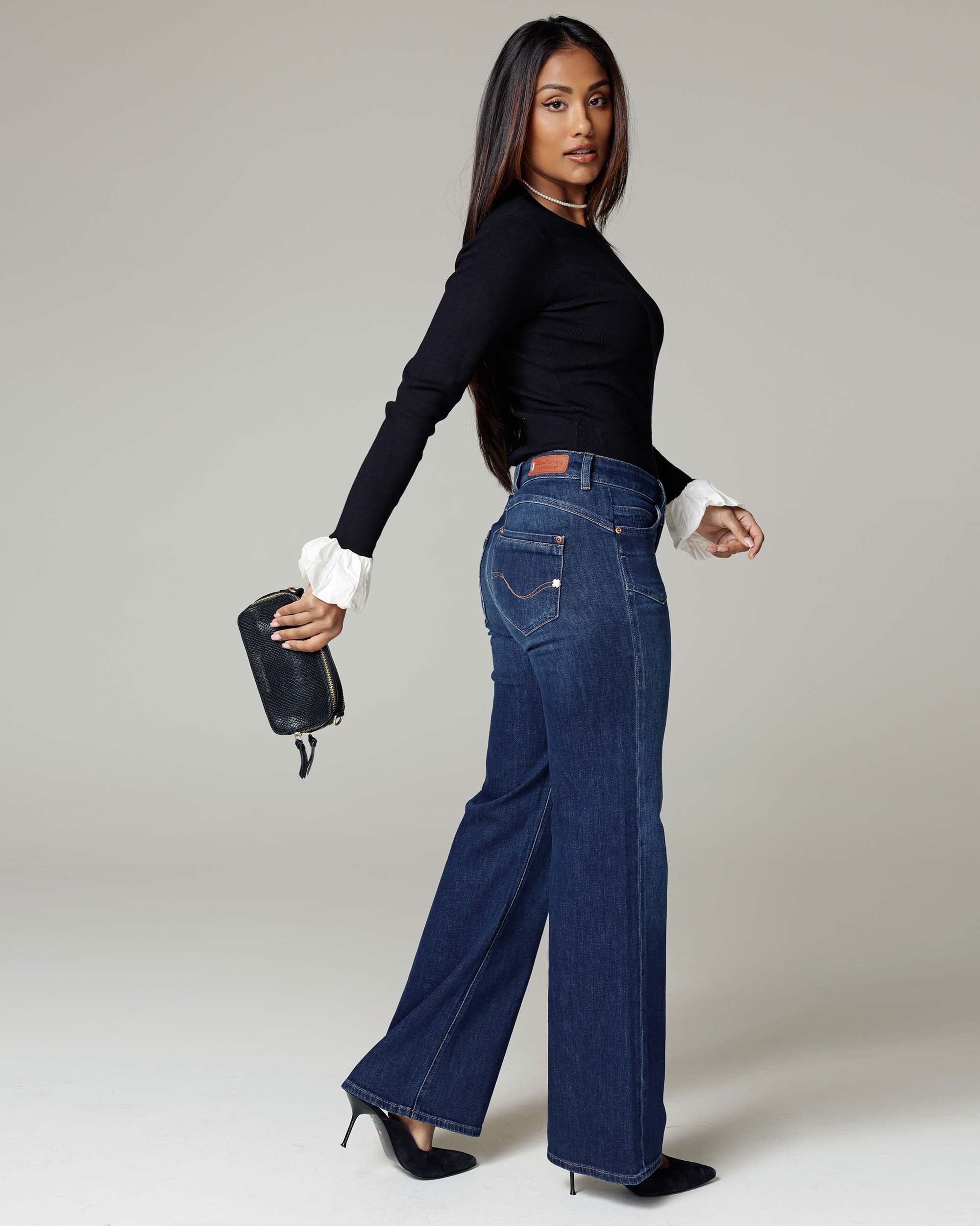 Dark Blue Straight Jeans | The Lolita