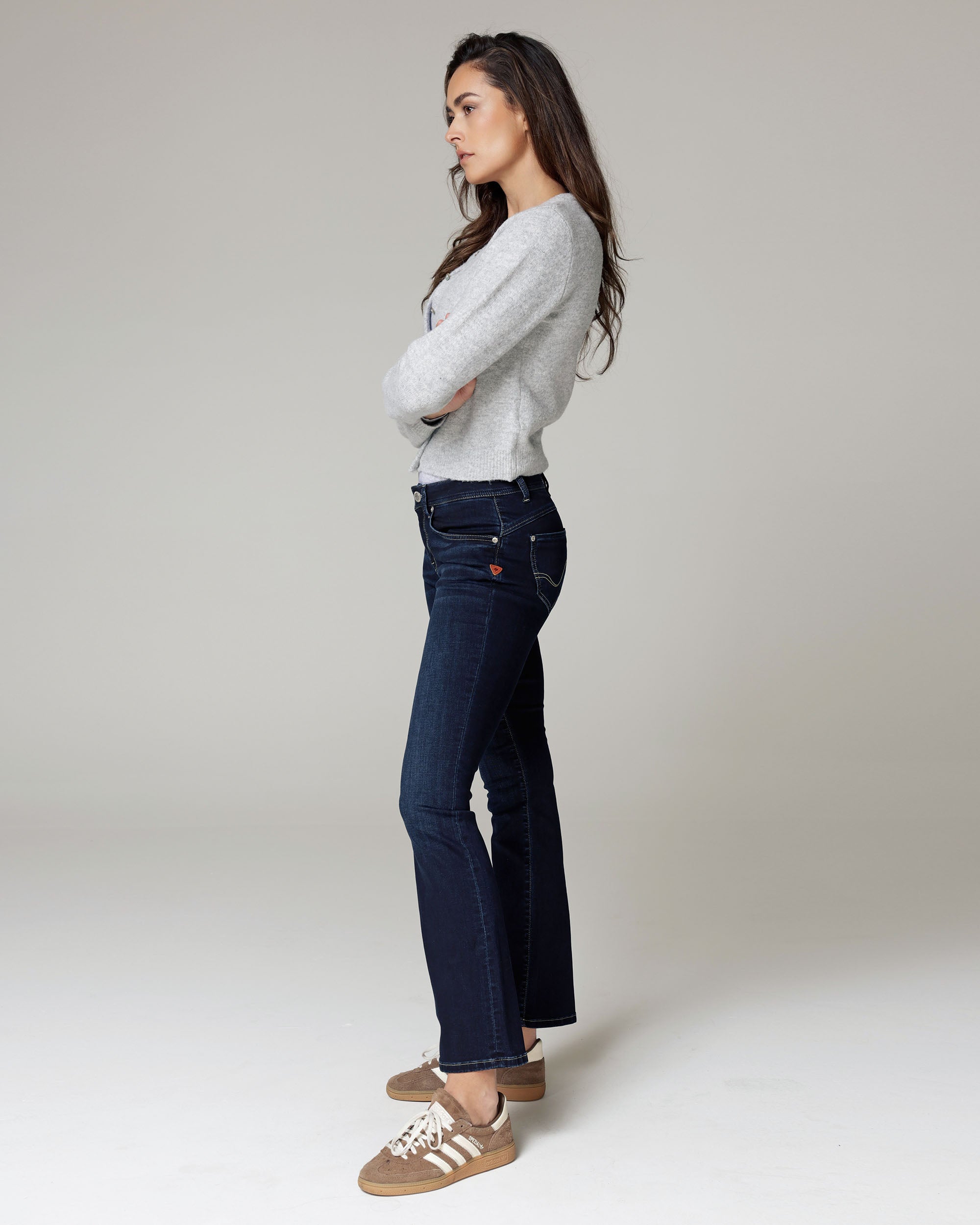 Dark Blue Straight Jeans | The Belinda Secondary image