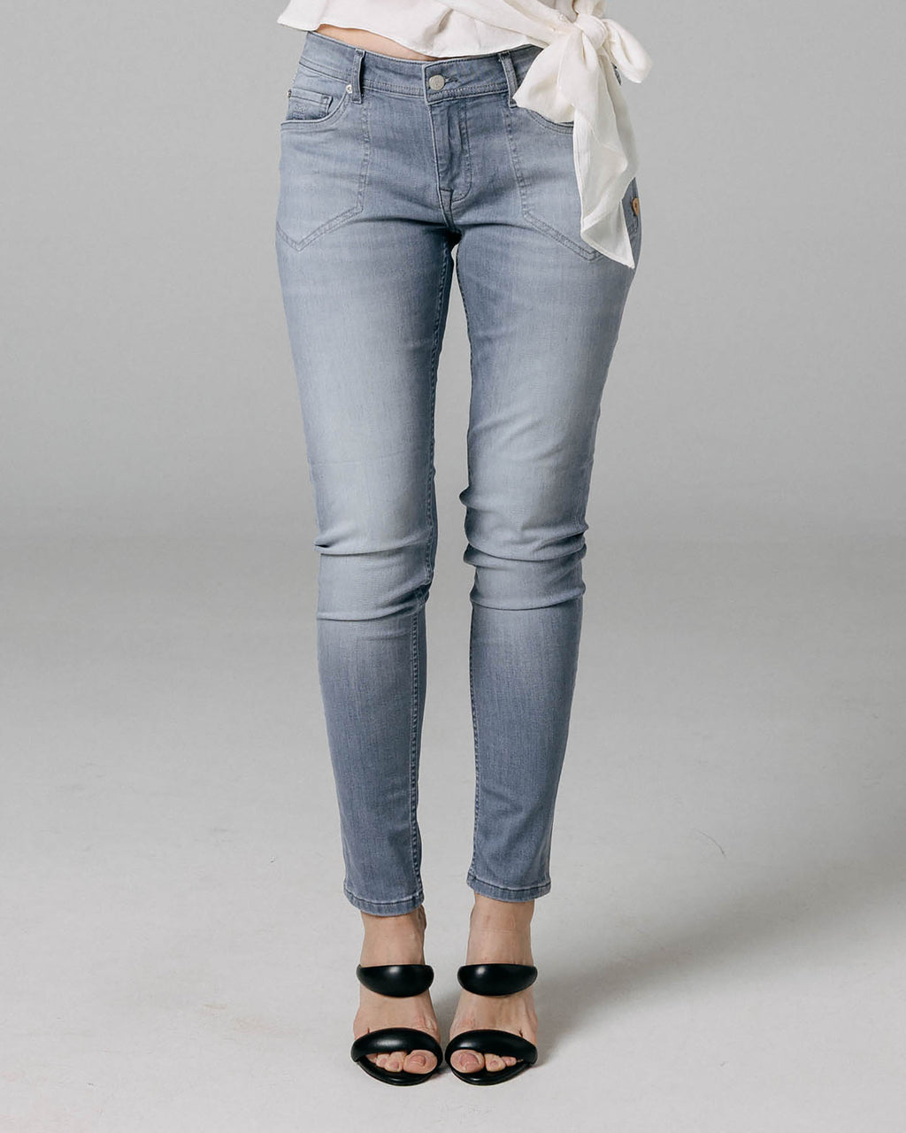 Grey Skinny Jeans | The Sandra
