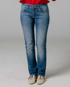 Medium Blue Straight Jeans | The Diamond
