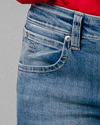 Medium Blue Straight Jeans | The Diamond