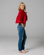 Medium Blue Straight Jeans | The Diamond