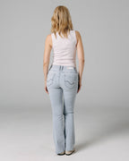 Light Blue Grey Straight Jeans | The Judy