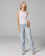 Light Blue Grey Straight Jeans | The Judy