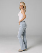 Light Blue Grey Straight Jeans | The Judy