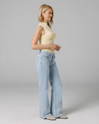 Vintage Light Blue Flare Jeans | The Sophia