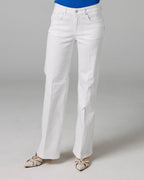 White Wide-Leg Jeans | The Isa