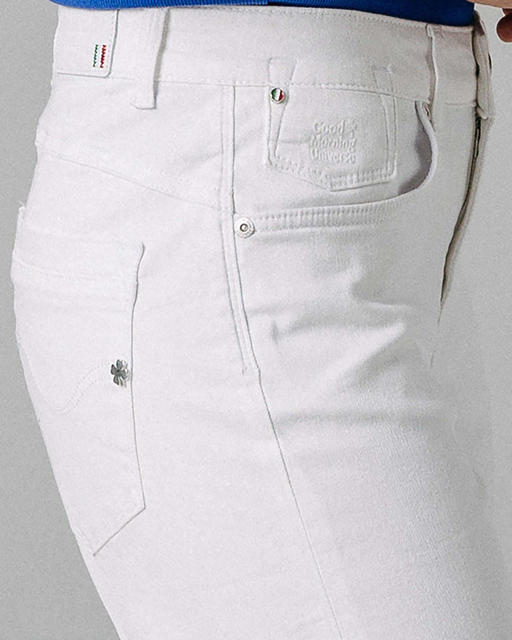 White Wide-Leg Jeans | The Isa