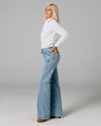 Vintage Blue Wide-Leg Jeans | The Lolita