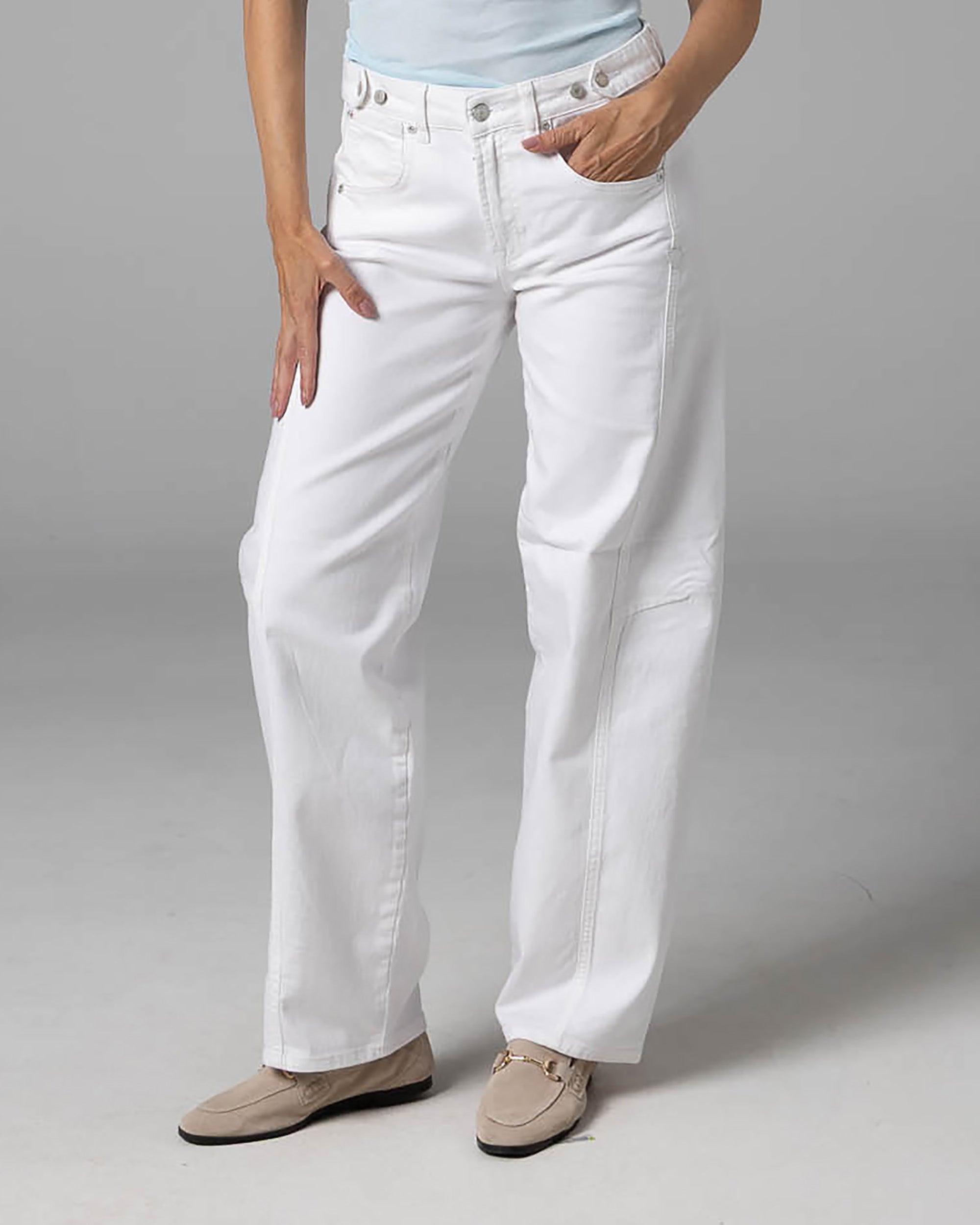 White Barrel Jeans | The Kristin