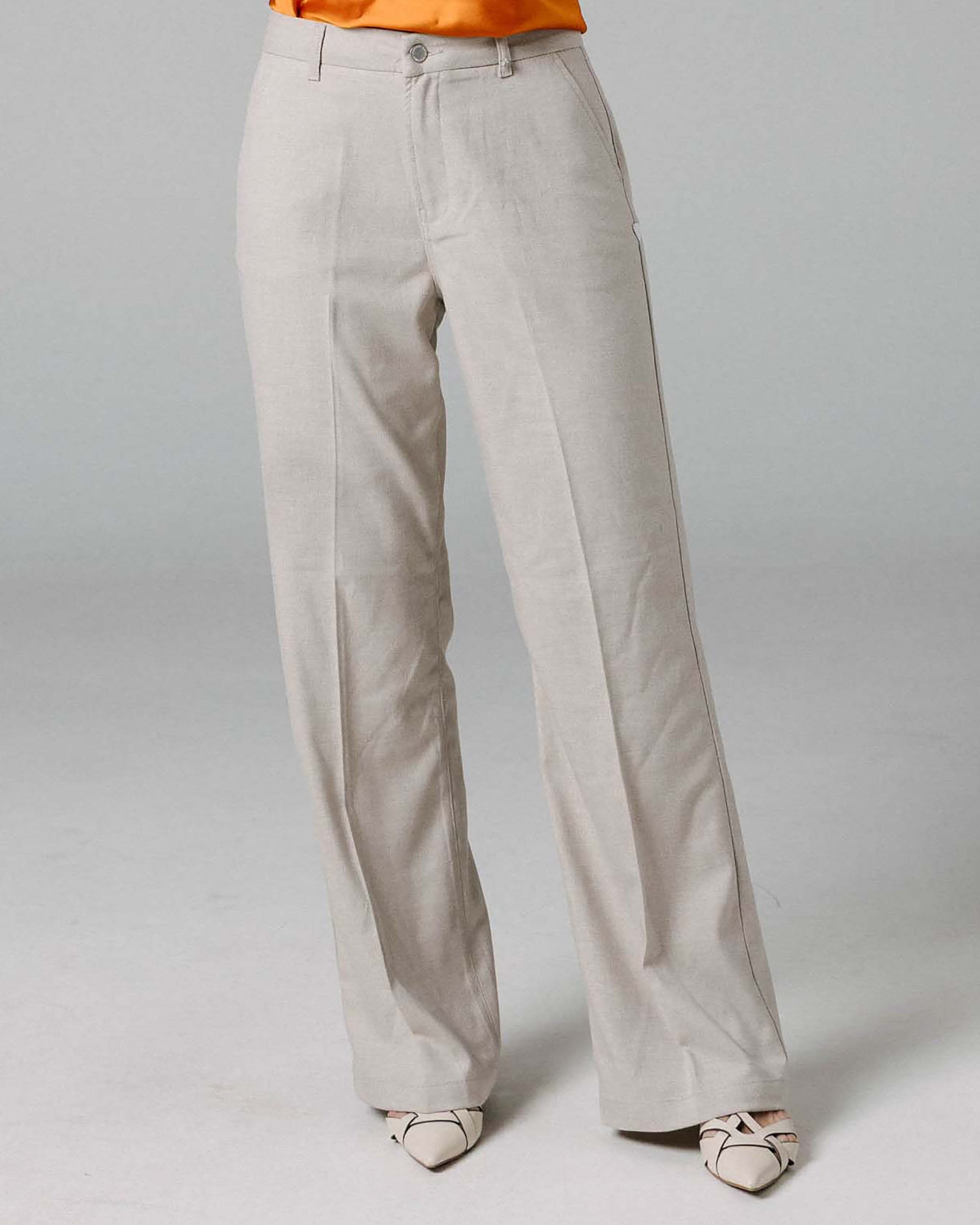 The Sira | Natural Palazzo Trousers
