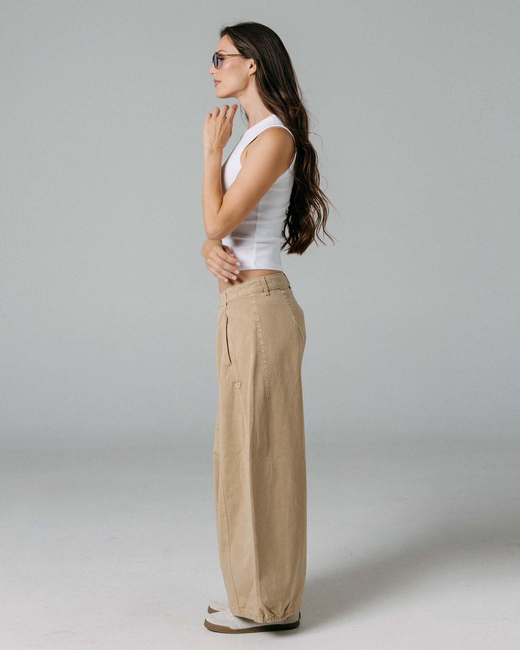 The Chiara | Fire Wood Barrel Trousers