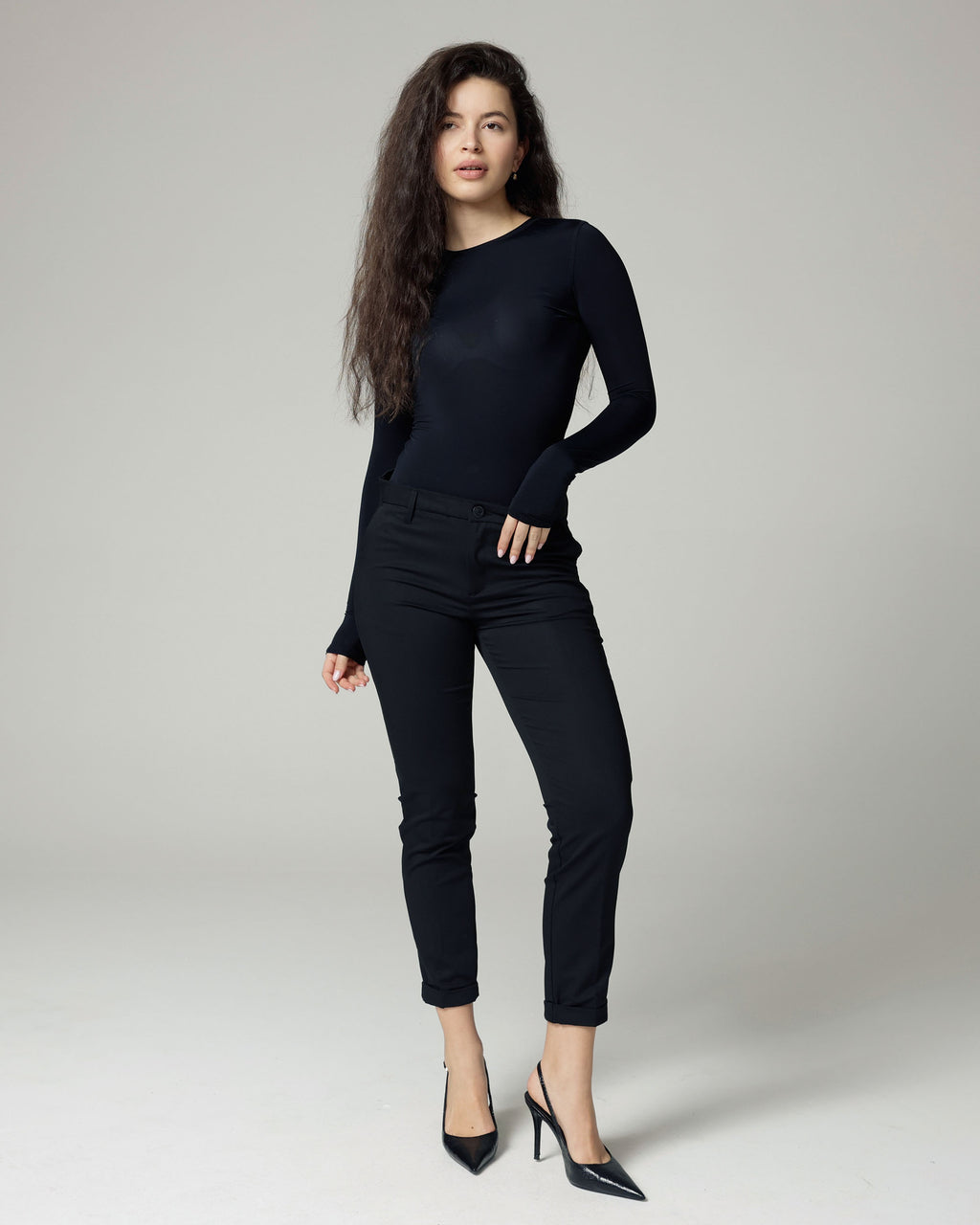 Black Slim-Tapered Chinos | The Lea