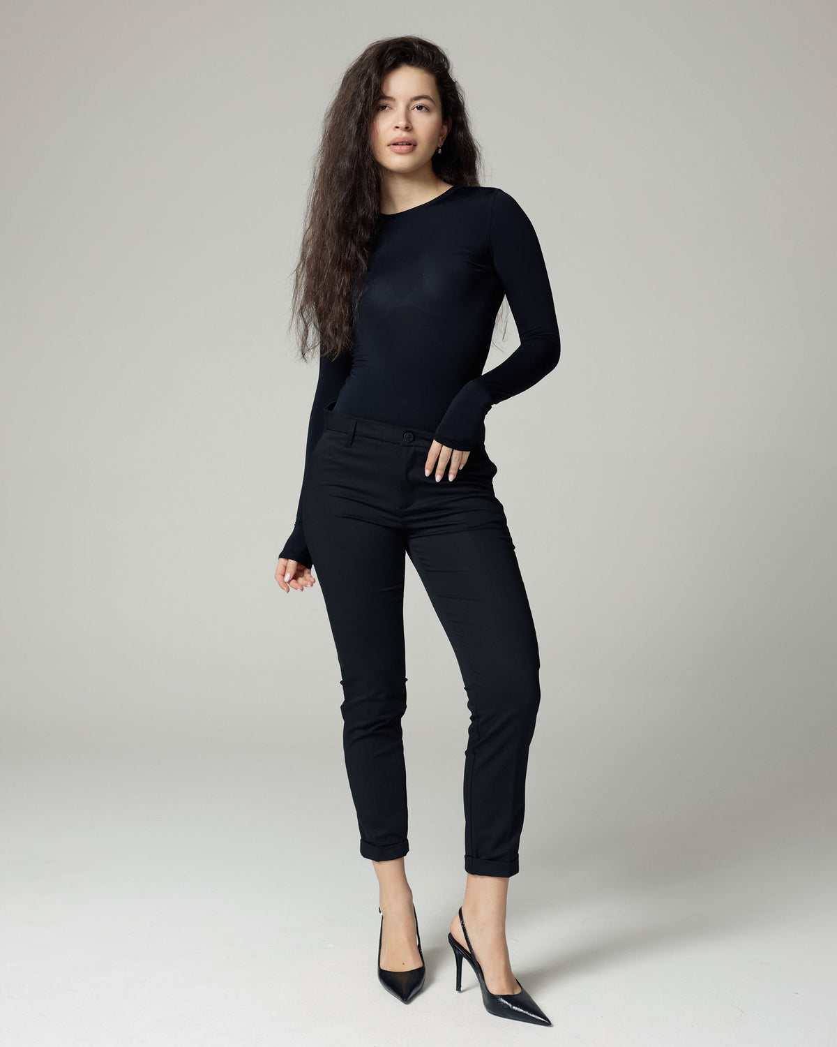 Black Slim-Tapered Chinos | The Lea