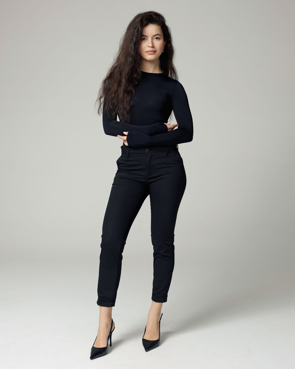 Black Slim-Tapered Chinos | The Lea