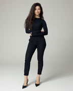 Black Slim-Tapered Chinos | The Lea