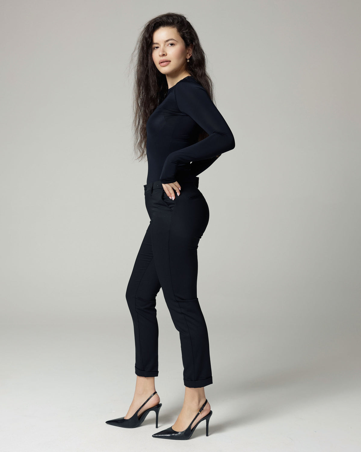 Black Slim-Tapered Chinos | The Lea