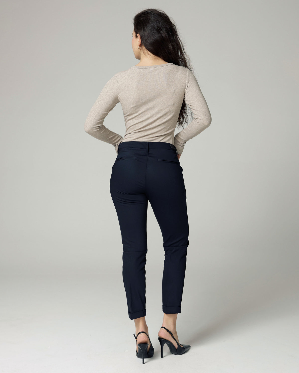 Navy Slim-Tapered Chinos | The Lea