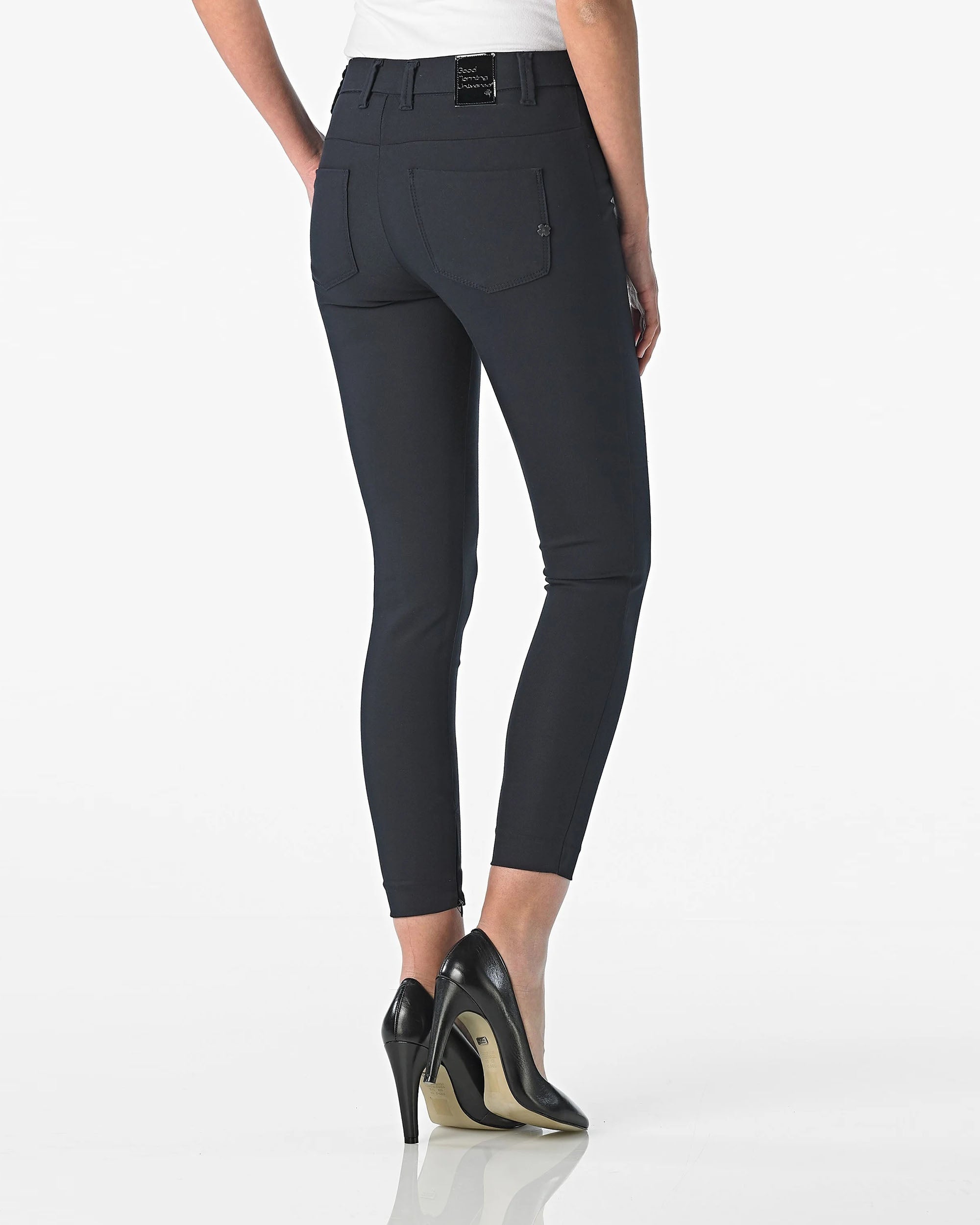 Navy Skinny Trousers | The Amara