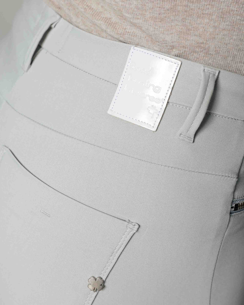 Silver Skinny Trousers | The Elisa