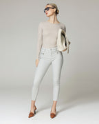 Silver Skinny Trousers | The Elisa