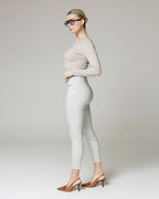 Silver Skinny Trousers | The Elisa
