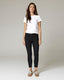 Black Pinstripe Skinny Trousers | The Amara