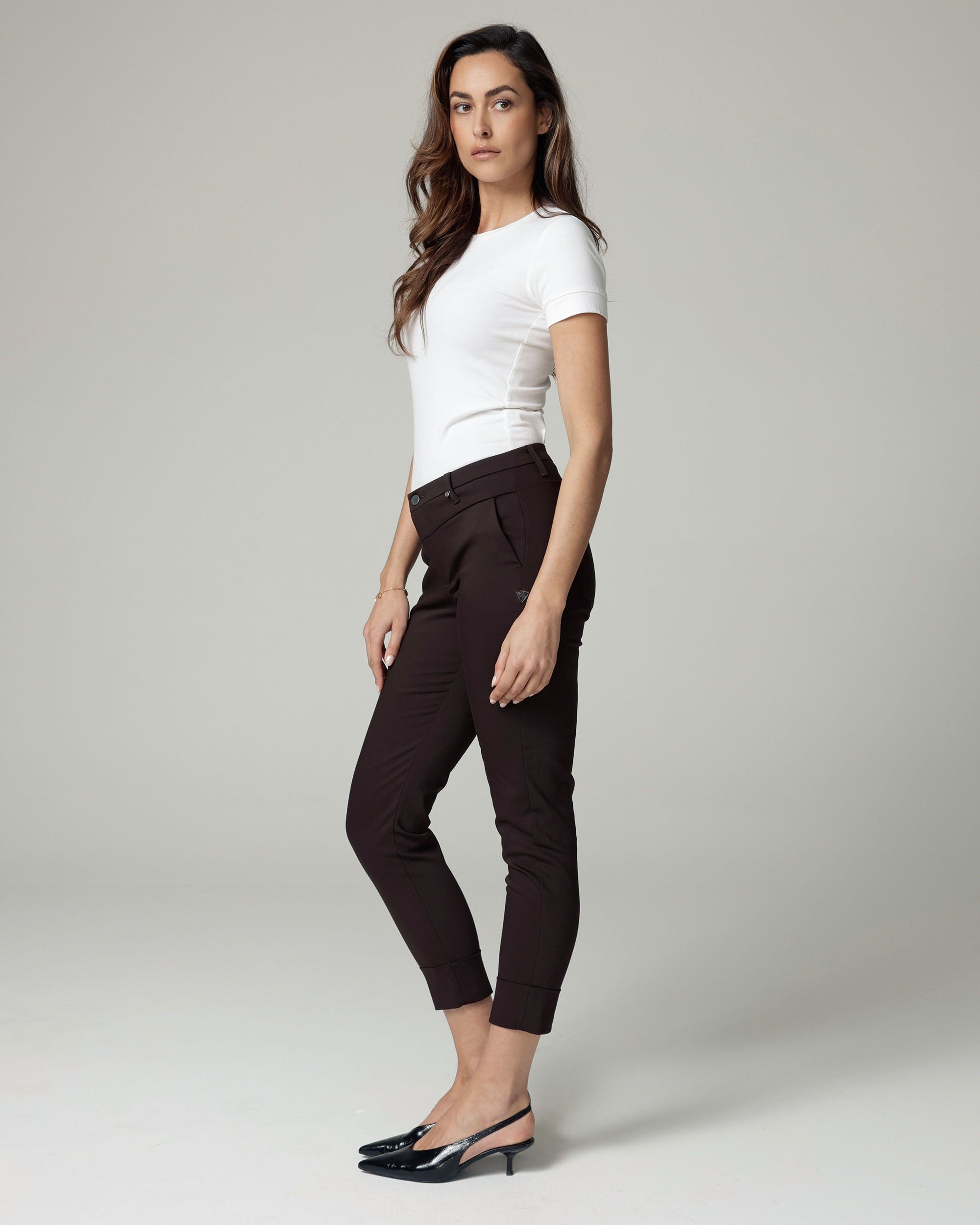 Dark Brown Chinos | The Lola Secondary image